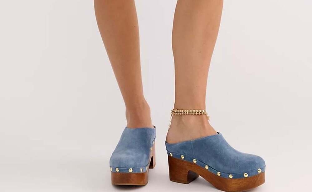 Free People Women's Calli Studded Clogs size 7.5 New No Box